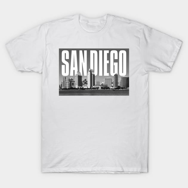 San Diego Cityscape T-Shirt by PLAYDIGITAL2020